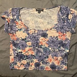 small size about a girl mini floral shirt
